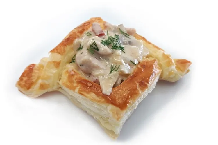 Volován relleno de cerdo