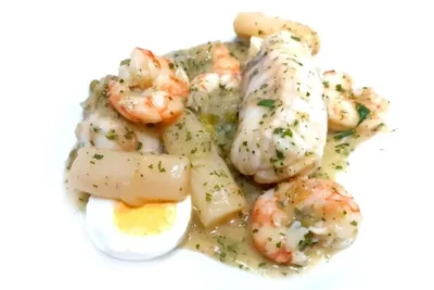 Rape en salsa verde